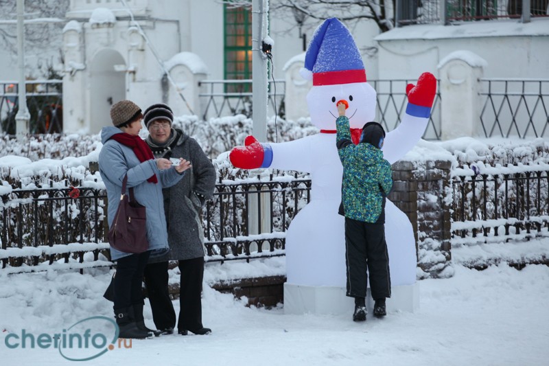 Соборная горка впервые стала главной новогодней площадкой Череповца