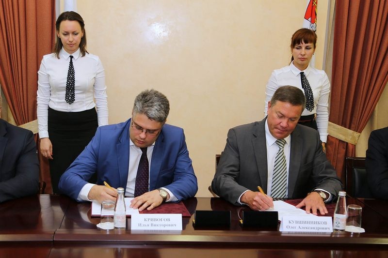 Илья Кривогов и Олег Кувшинников подписали соглашение, которое может изменить облик экономики Череповца