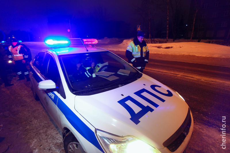 За праздники в Череповце полиция поймала 18 пьяных водителей