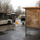 В Череповце укрепляют автобусные павильоны