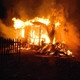 Пожар в деревне Митькино. Фото: МЧС
