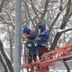 Установка прожекторов на Сталеваров