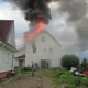 Пожар в Шекснинском районе. Фото: служба пожаротушения