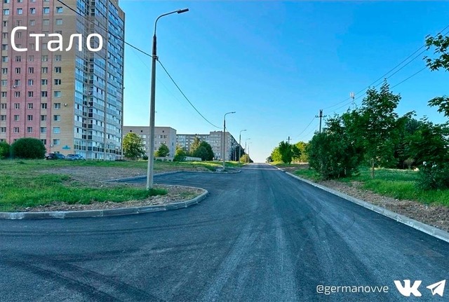 У «Адониса» отремонтировали межквартальный проезд