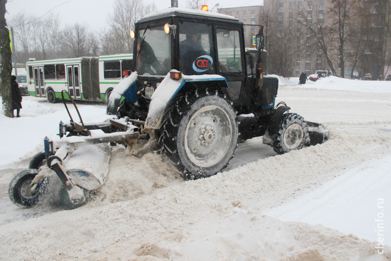 В Череповце за ночь выпала почти месячная норма снега