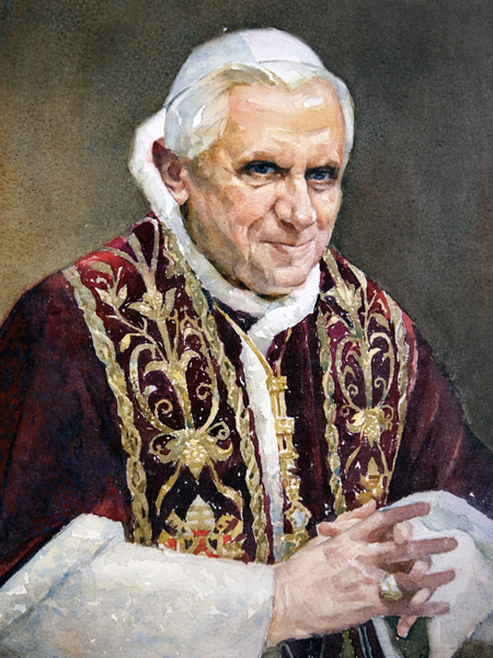 Портрет Понтифика Бенедикта XVI (2009). Владислав Сергеев