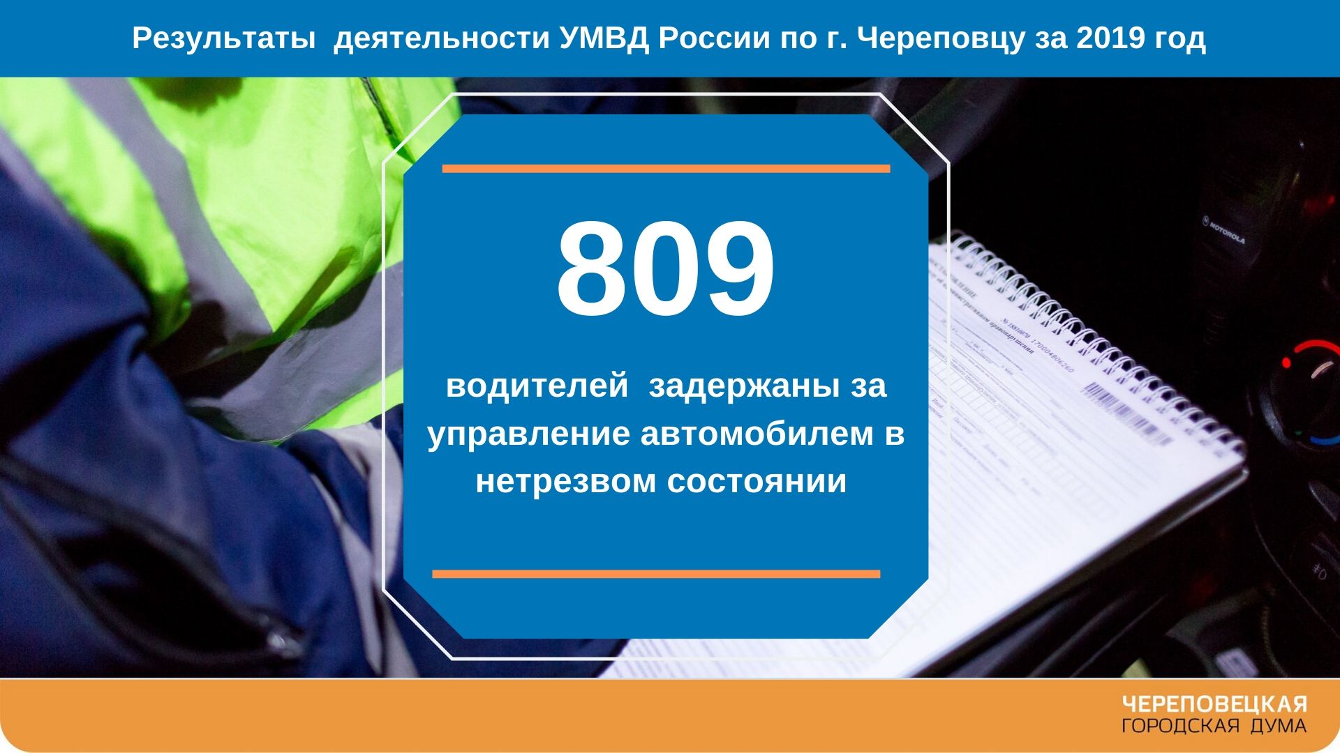 Артем Суманеев, начальник УМВД России по городу Череповцу, представил  депутатам подробный доклад об основных результатах деятельности за 2019 год